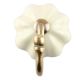 Cream Melon Shape Ceramic Wall Hook Online